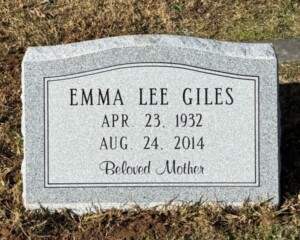 Georgia Grey granite slant marker with a serpentine top and polished face. Georgia Grey granite slant marker with a serpentine top and polished face.